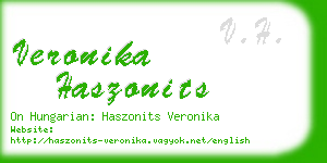 veronika haszonits business card